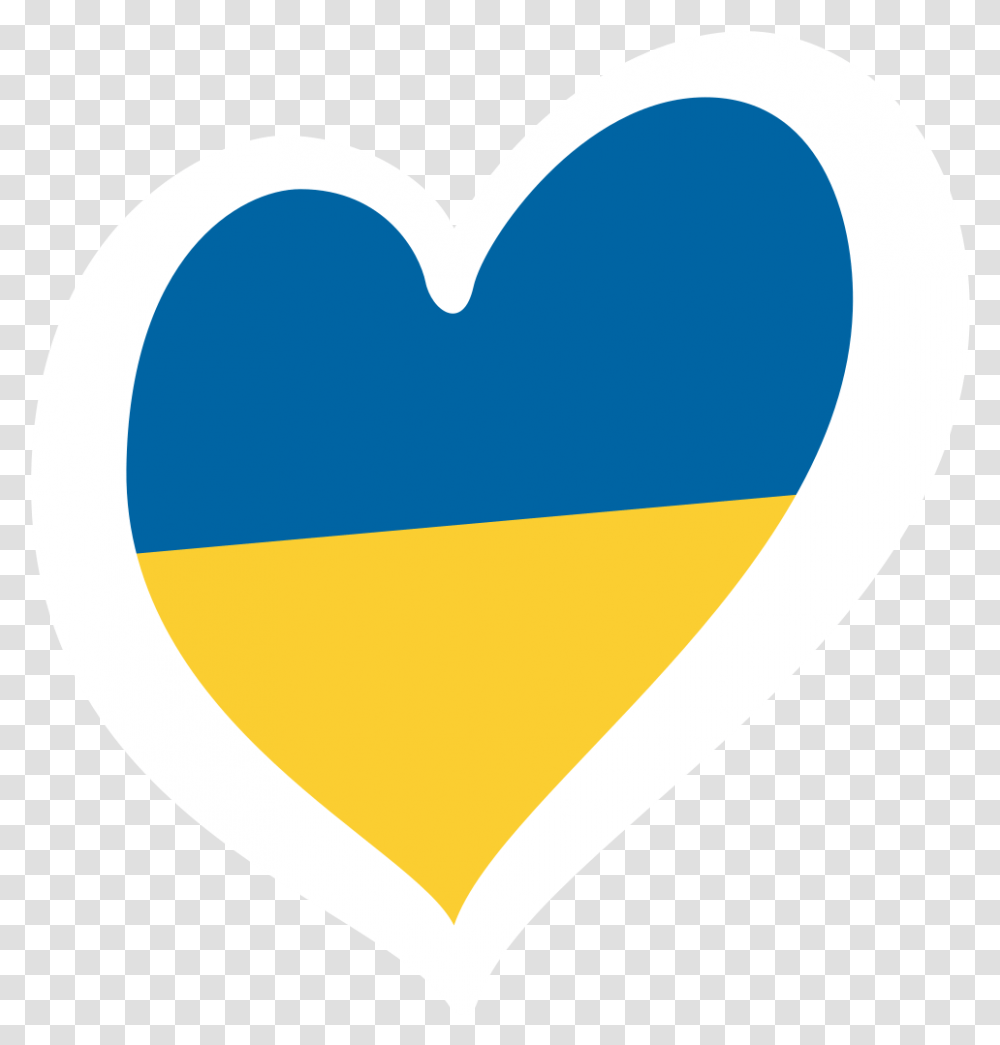 Ukraine Eurovision Heart Flag, Tape, Label Transparent Png