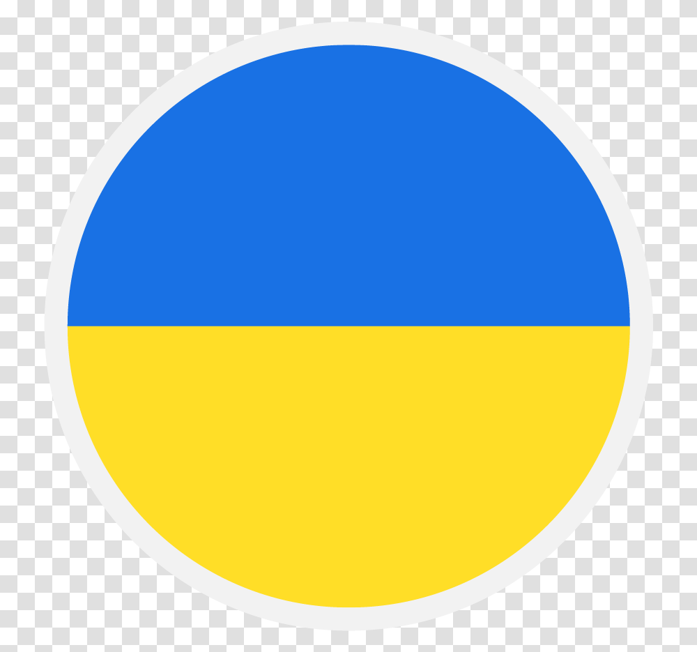 Ukraine Flag Circle, Label, Number Transparent Png