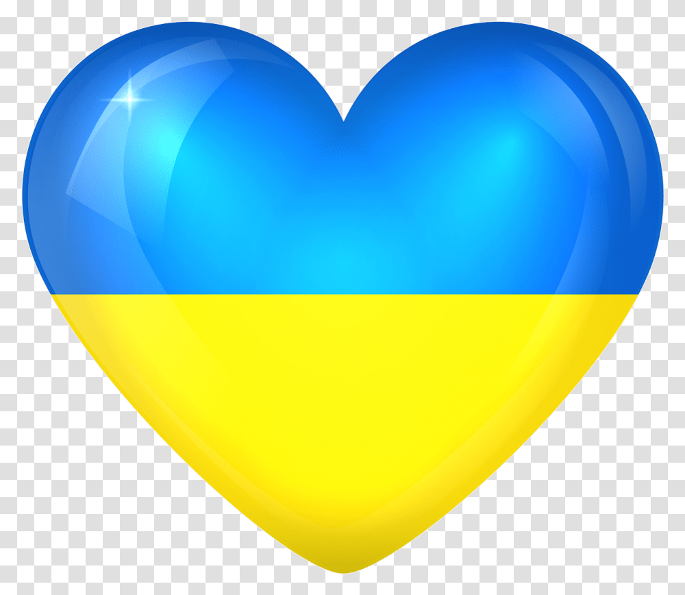Ukraine Flag Emoji Heart, Balloon Transparent Png