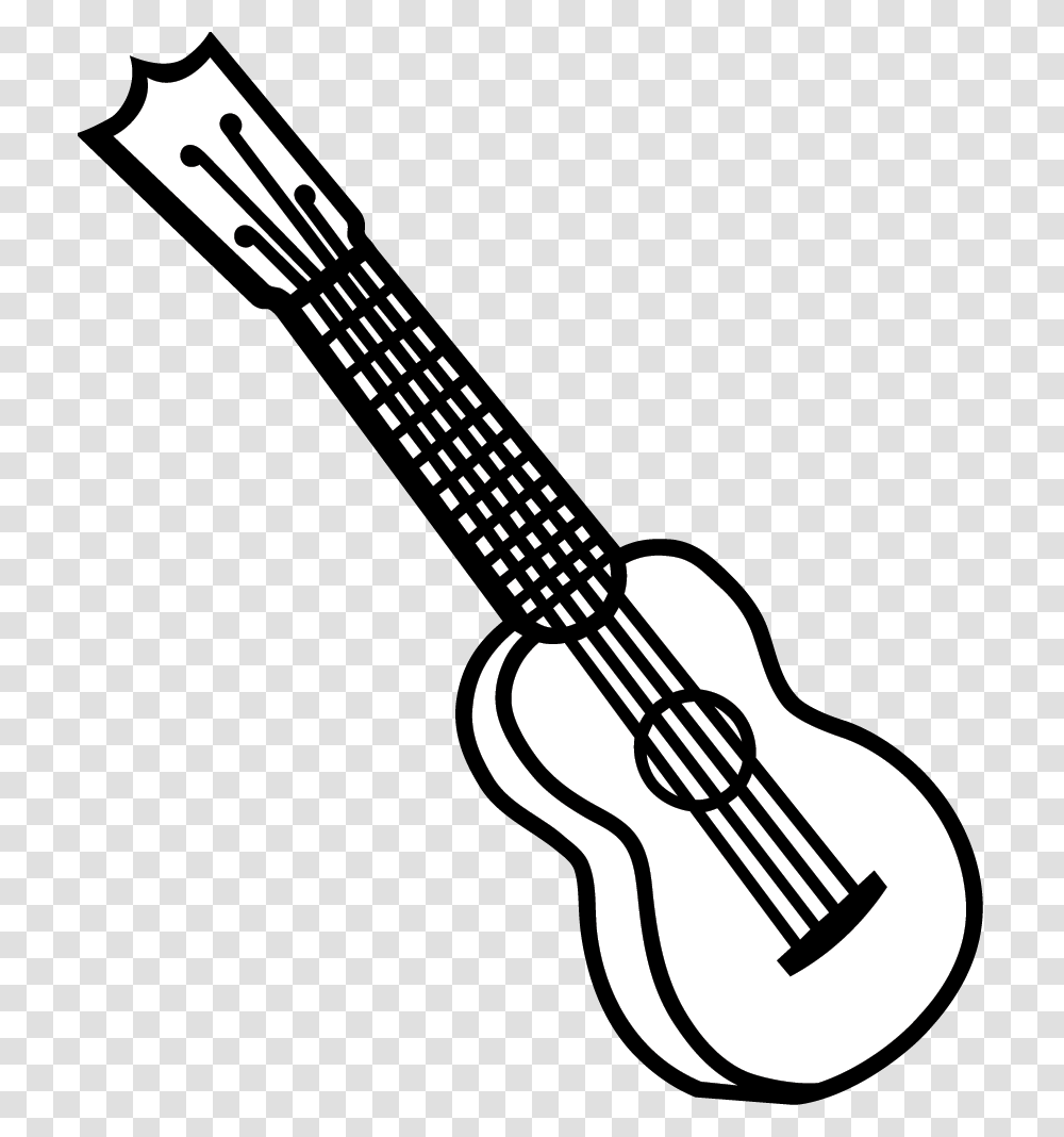 Ukulele Clipart Black And White Black And White Clipart Of String Instruments, Quiver, Arrow Transparent Png