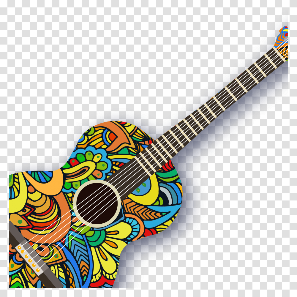 Ukulele Pattern Creative Guitar Vector Acoustic Clipart Acoustic, Leisure Activities, Musical Instrument, Mandolin, Lute Transparent Png