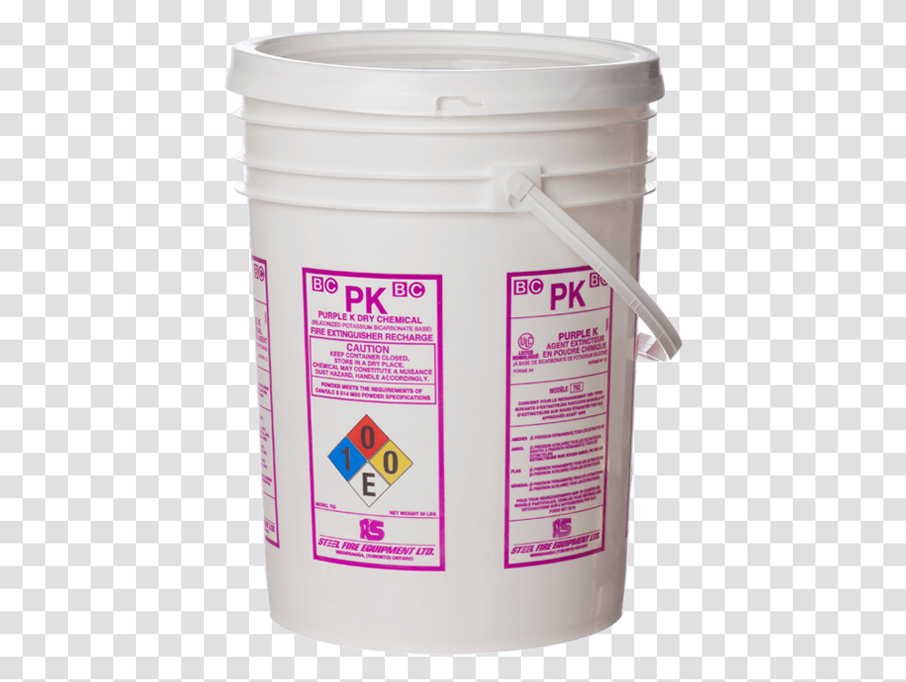 Ulc Classified Purple K Dry Chemical 50 Lb Pail Plastic, Bucket, Mailbox, Letterbox, Paint Container Transparent Png