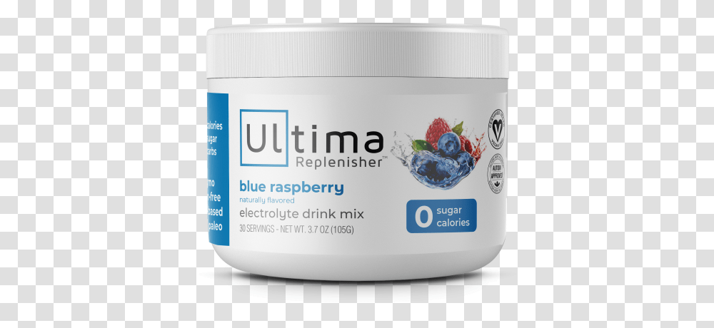 Ultima Blue Raspberry Electrolytes, Bottle, Cosmetics, Label Transparent Png