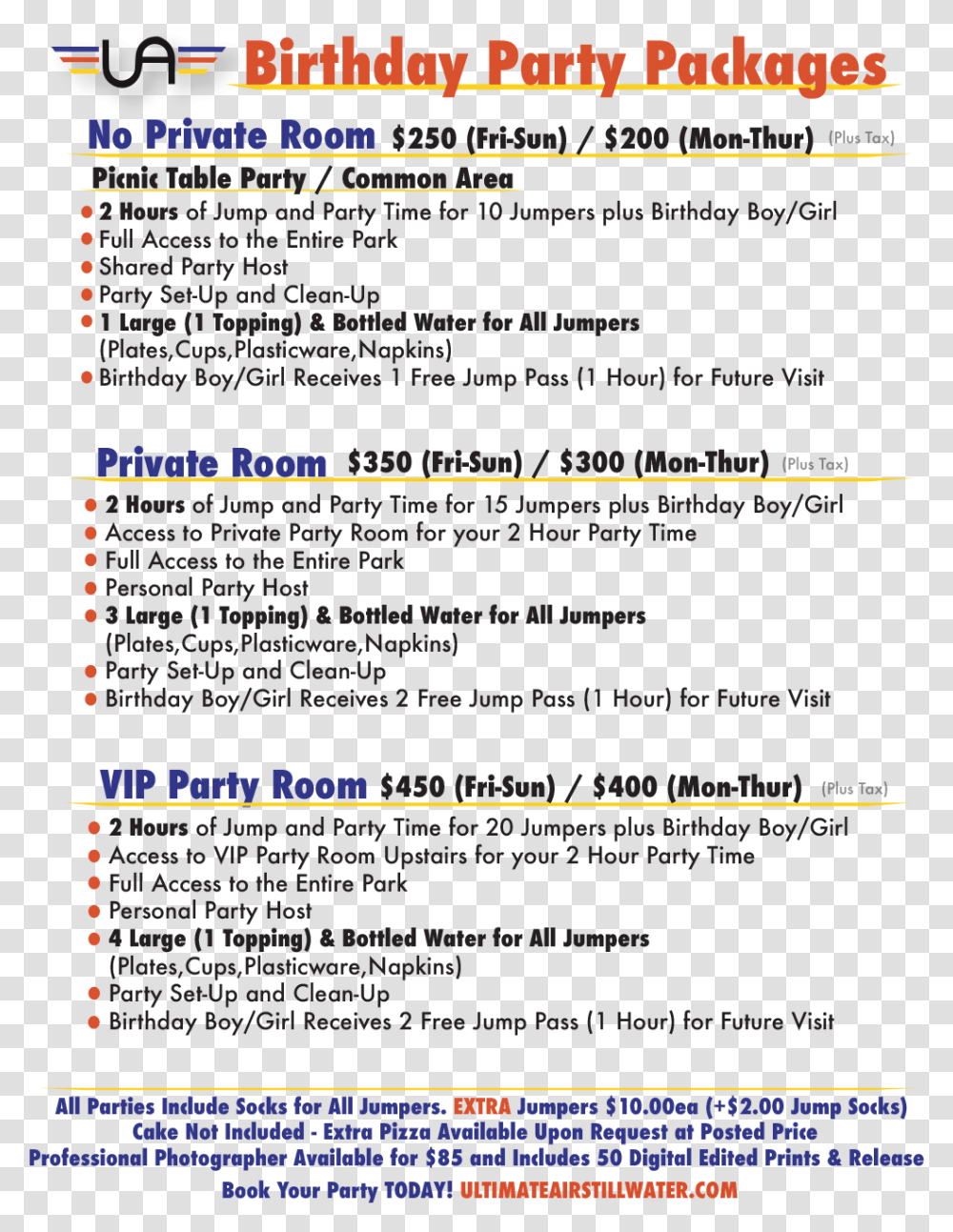 Ultimate Air Trampoline Park Fun Things To Do For A Birthday, Page, Flyer, Poster Transparent Png