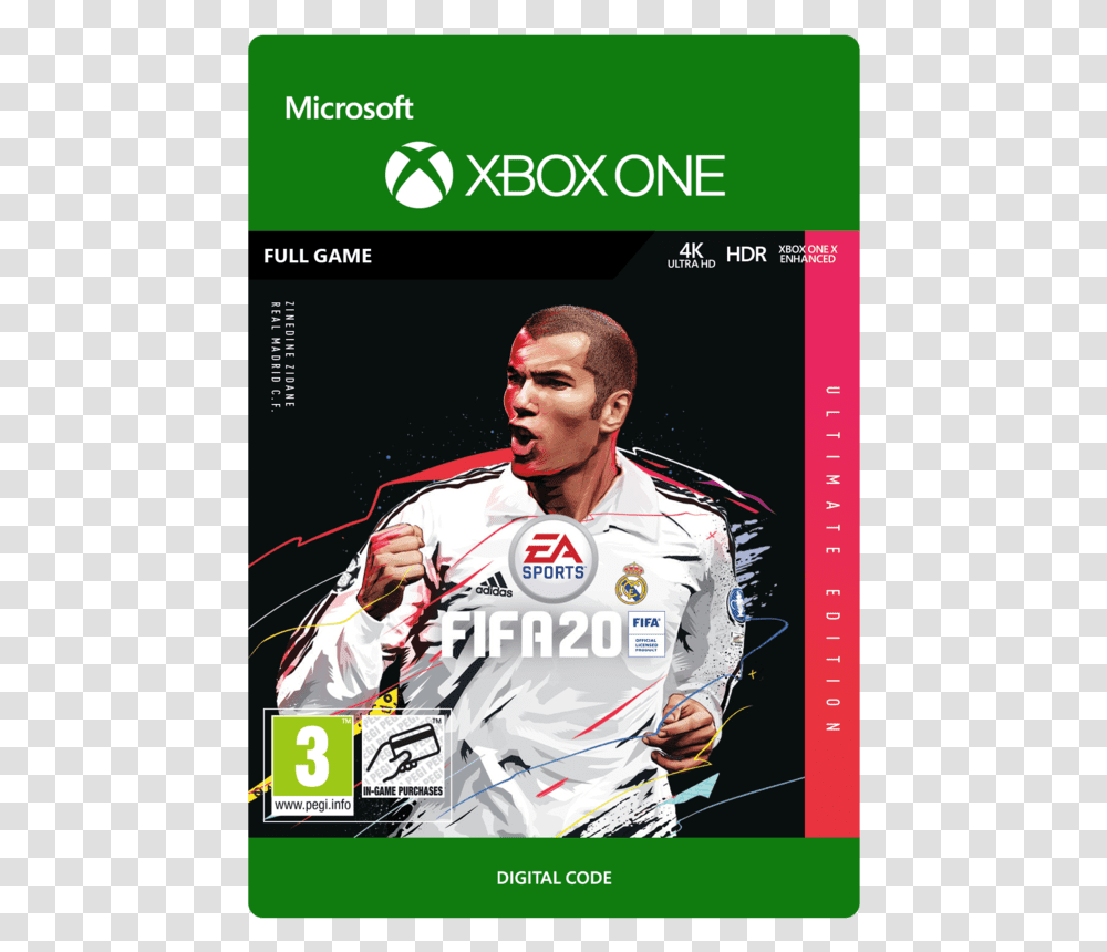 Ultimate Edition Fifa 20 Xbox One, Person, Advertisement, Paper, Poster Transparent Png