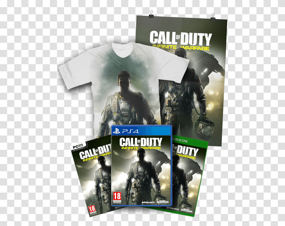 Ultimate Fan Pack Call Of Duty Infinite Warfare Slide Juegos Ps4 Call Of Duty, Person, Human, Poster, Advertisement Transparent Png