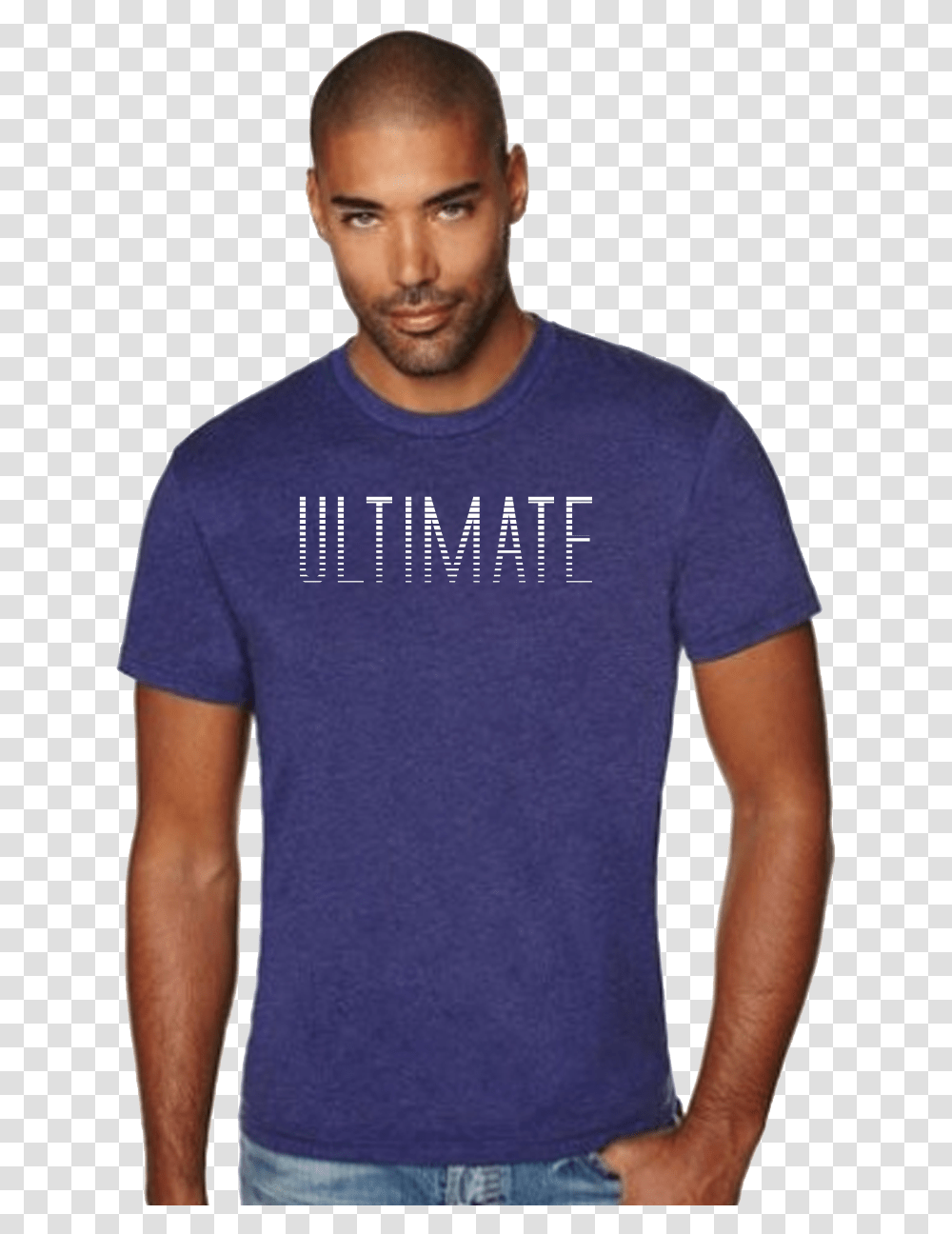 Ultimate Model Purple Tee, Person, T-Shirt, Face Transparent Png