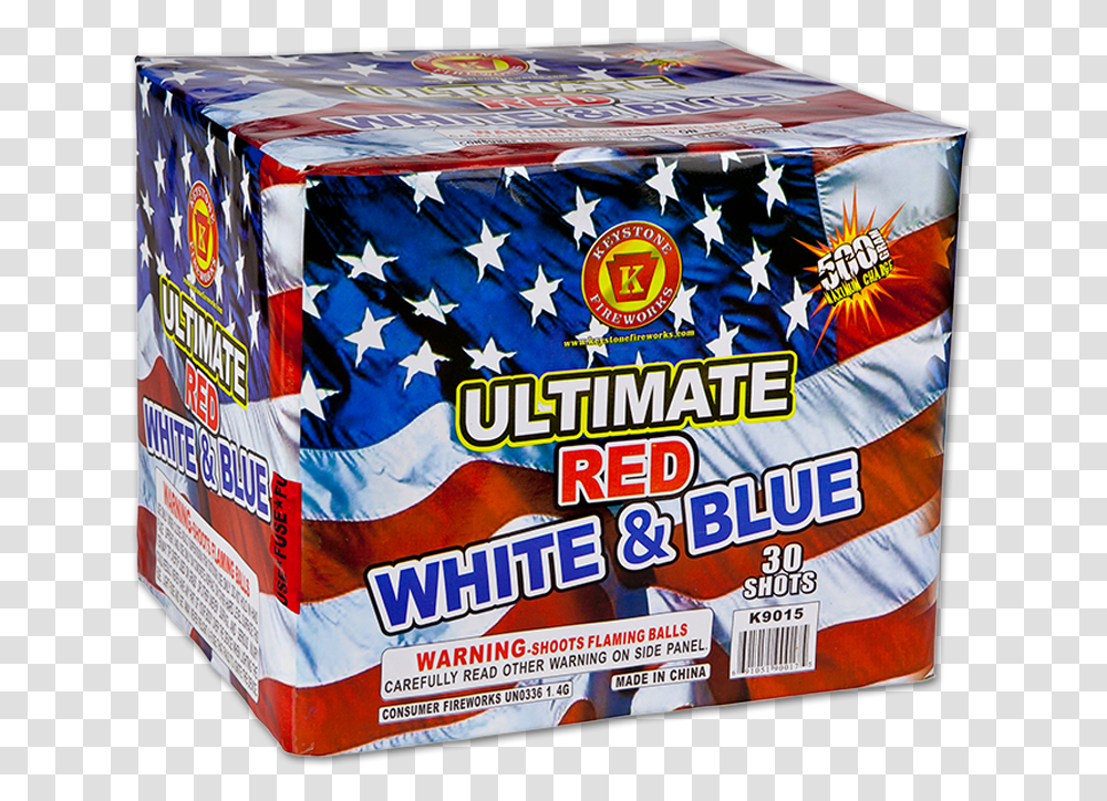Ultimate Red White Amp Blue 500 Gram Cakes Fireworks, Box, Cardboard, Carton Transparent Png