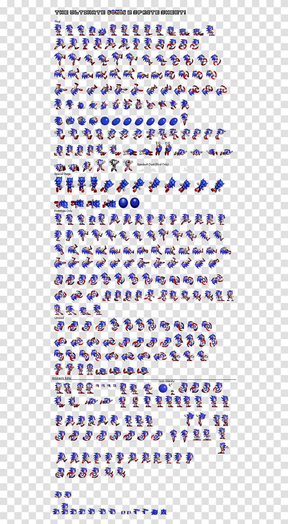 Ultimate Sonic 2 Sprite Sheet, Super Mario, Number Transparent Png
