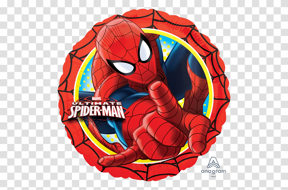 Ultimate Spider Man Action Circle Foil Balloon Ultimate, Graphics, Art, Modern Art, Statue Transparent Png