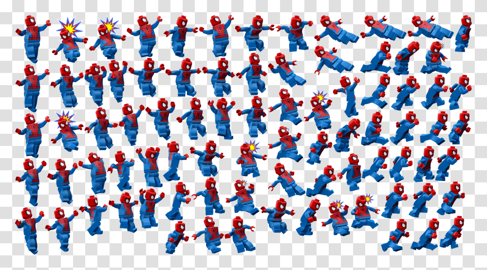 Ultimate Spiderman Spiderman Sprites, Person, Crowd, People, Rug Transparent Png