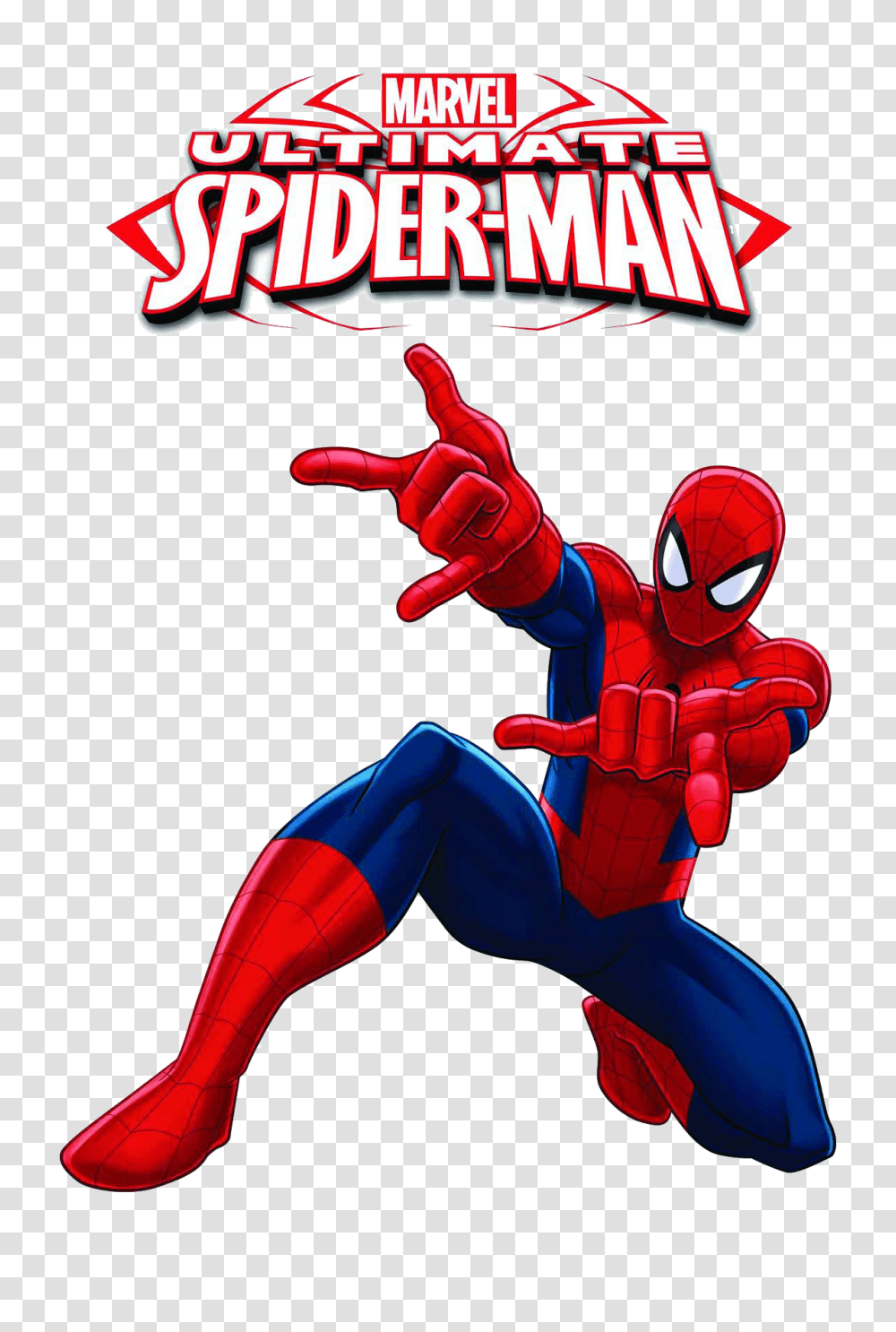Ultimate Spiderman With Logo Clipart, Hand, Advertisement, Poster, Fist Transparent Png