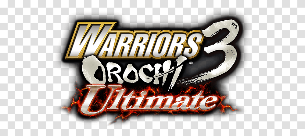Ultimate Warrior Logo Download Warriors Orochi 3 Logo, Text, Alphabet, Light, Meal Transparent Png