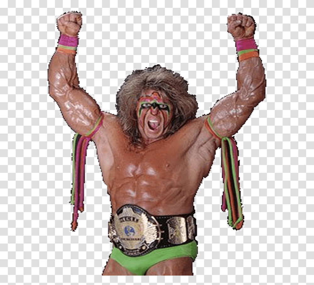 Ultimate Warrior Paint Logo Ultimate Warrior, Person, Face, Torso, Back Transparent Png