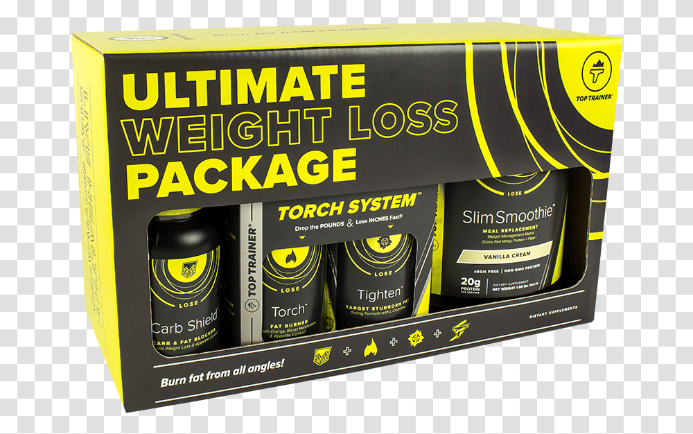 Ultimate Weight Loss Package, Cosmetics, Bottle, Tin, Can Transparent Png