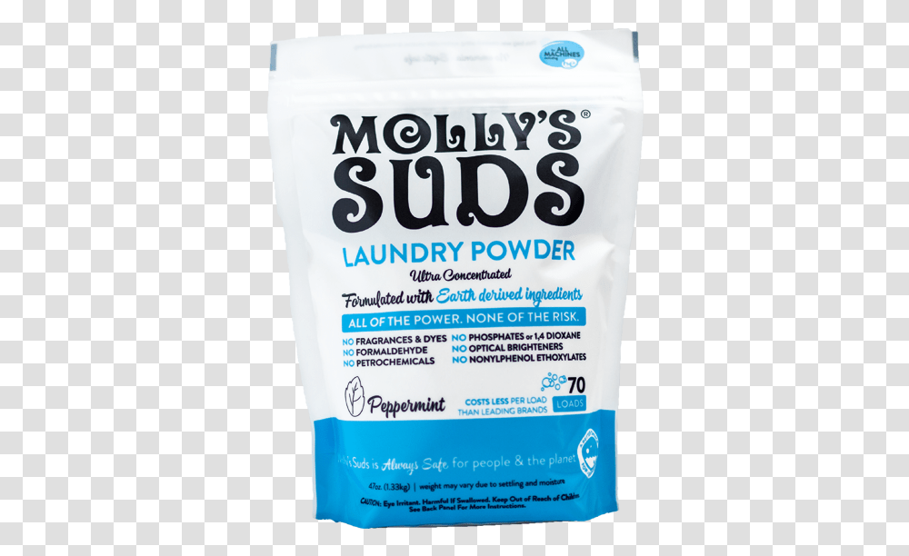 Ultra Concentrated Laundry Powder Peppermint Molly Suds, Sunscreen, Cosmetics, Bottle, Word Transparent Png