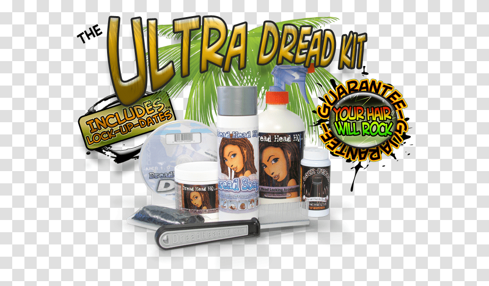 Ultra Dread Kit Dreadlocks, Bottle, Advertisement, Beer, Alcohol Transparent Png