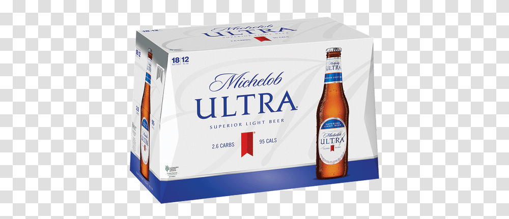 Ultra Light Beer, Alcohol, Beverage, Drink, Bottle Transparent Png