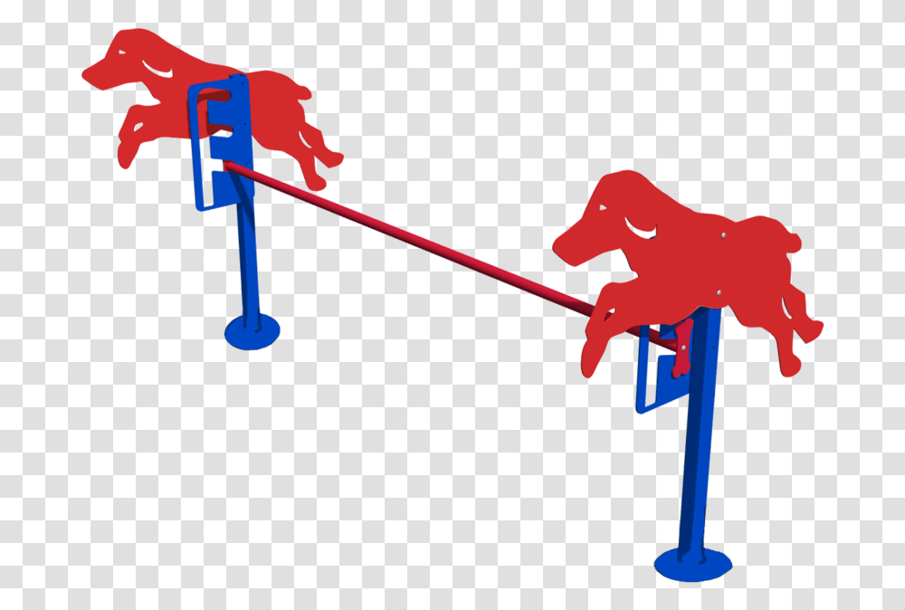 Ultra Play Blue And Red Dog Park Jump Gates Pbark 450p Dog On It Parks Eco Adjustable Jump Bar, Seesaw, Toy, Emblem Transparent Png