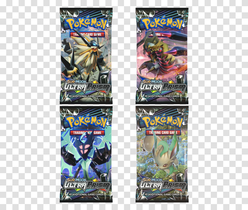 Ultra Prism Booster Pack Pokemon Sun And Moon Ultra Prism Booster Pack, Outdoors, Comics, Book, Arcade Game Machine Transparent Png