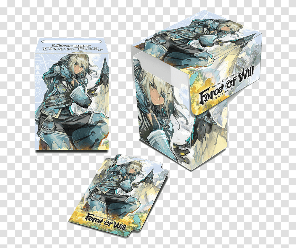 Ultra Pro Force Of Will Deck Box Arla Action Figure, Tabletop, Furniture, Person, Human Transparent Png