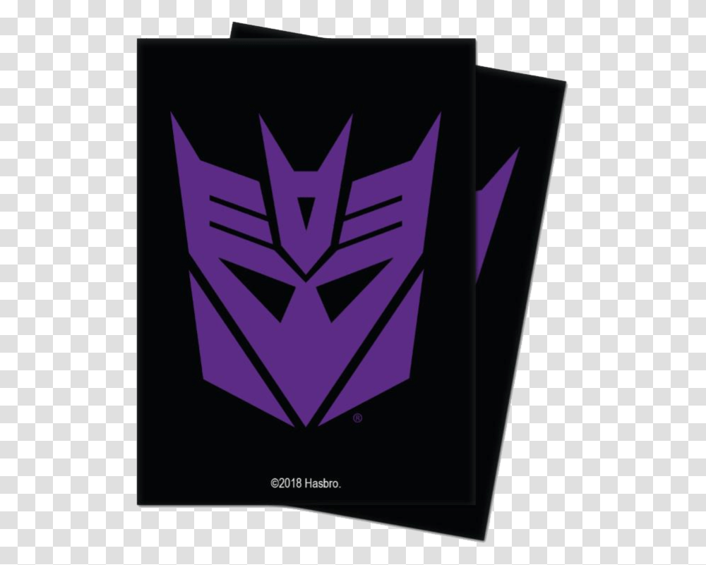 Ultra Pro Game Sleeves Transformers Decepticon Symbol Decepticon Sticker For Car, Purple, Logo, Crystal Transparent Png