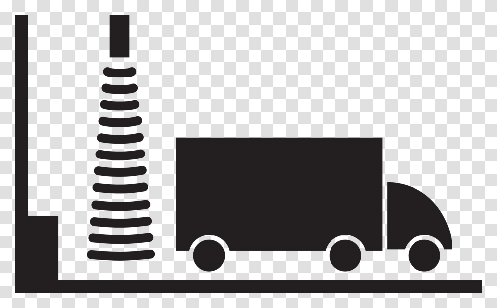 Ultrasonic Sensor Monitoring Proximity Of Truck In Loading Bay, Van, Vehicle, Transportation, Caravan Transparent Png