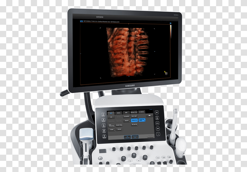 Ultrasound System Ws80a With Elite Samsung Ws 80 A Elite, Monitor, Screen, Electronics, LCD Screen Transparent Png