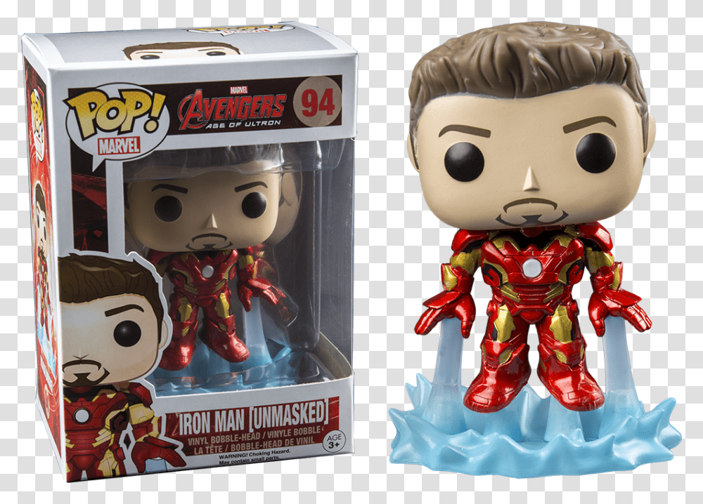 Ultron Funko Pop Iron Man Unmasked, Doll, Toy, Figurine, Barbie Transparent Png