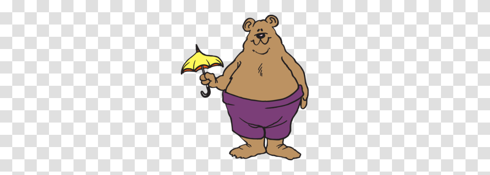 Umbrella Clipart Bear, Person, Snowman, Outdoors, Animal Transparent Png