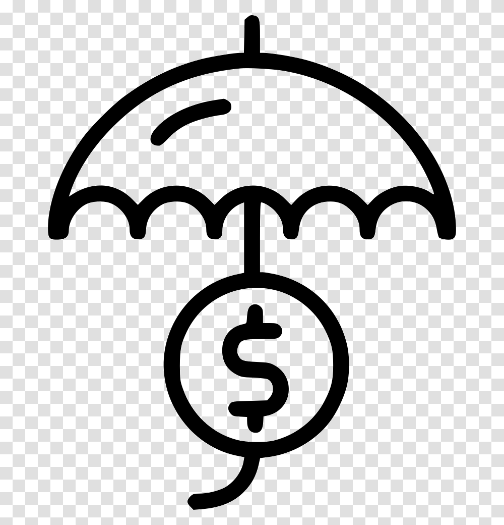 Umbrella Dollar Sign Icon, Canopy Transparent Png