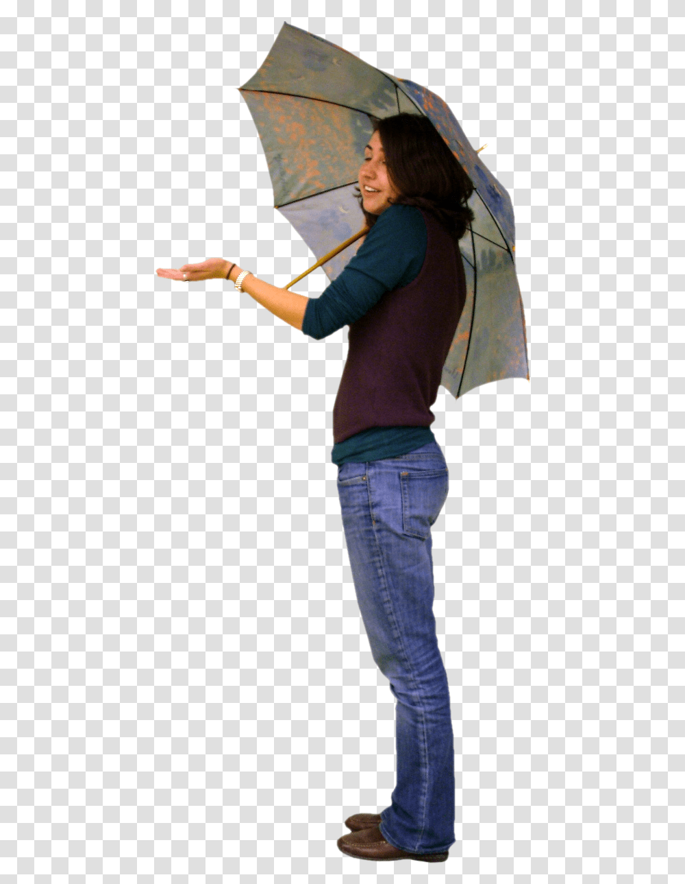 Umbrella Girl, Person, Leisure Activities, Pants Transparent Png