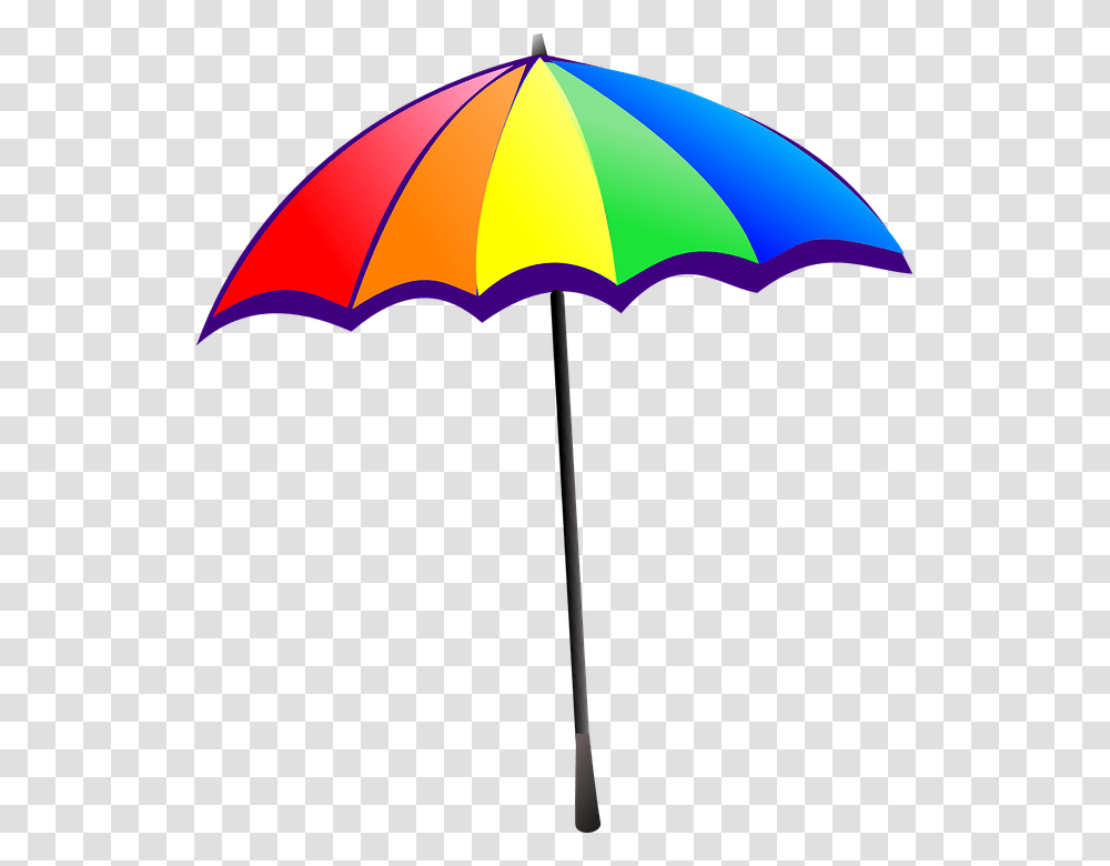 Umbrella Rainbow Colorful Beach Umbrella Clipart, Canopy, Hammer, Tool, Lamp Transparent Png