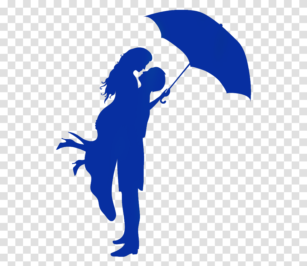 Umbrella Silhouette Romantic Couple Pencil Sketch, Person, Human Transparent Png