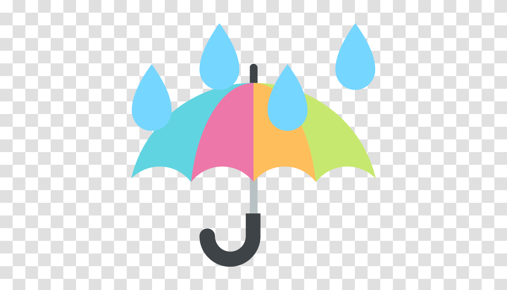 Umbrella With Rain Drops Emoji For Facebook Email Sms Id, Canopy Transparent Png