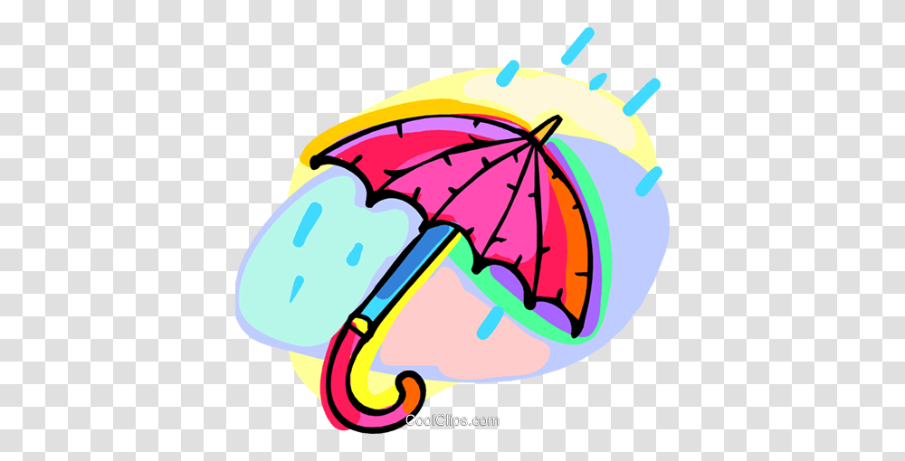 Umbrella With Raindrops Royalty Free Vector Clip Art Illustration, Canopy, Helmet, Apparel Transparent Png