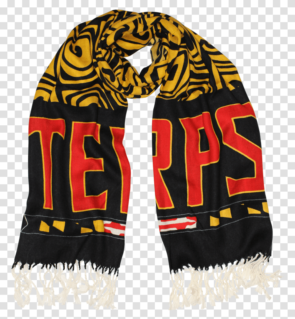 Umd Terps Amp Turtle Shell Scarf Scarf, Apparel, Stole, Shirt Transparent Png