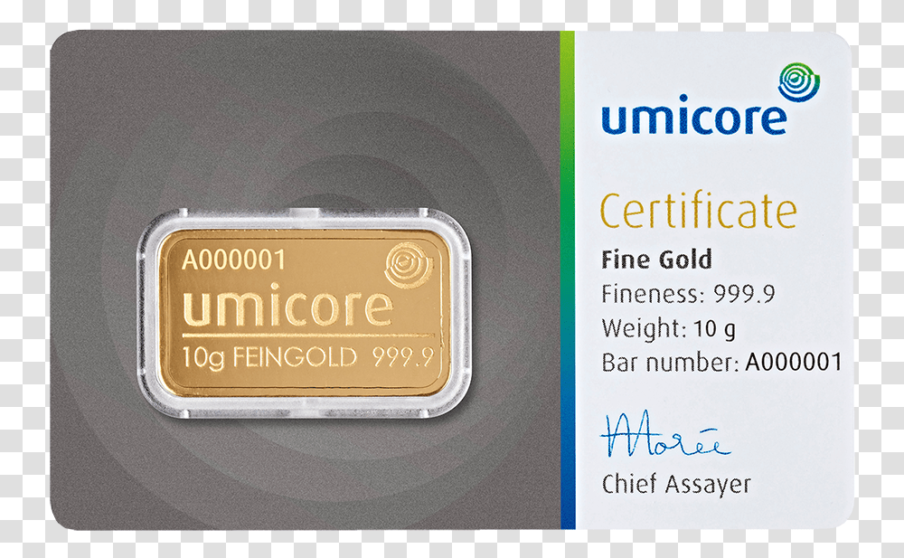 Umicore Gold 10 Gram, Electronics, Computer, Hardware Transparent Png