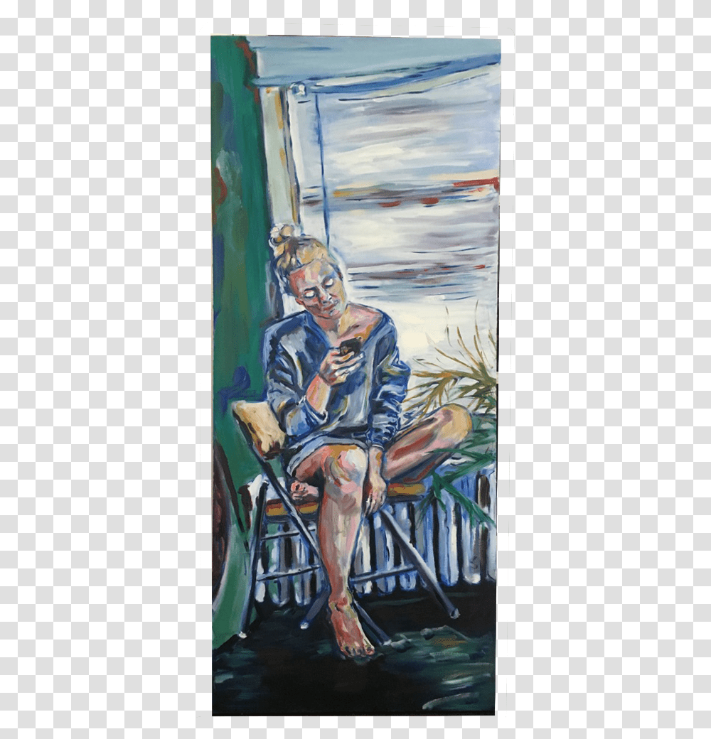 Unadjustednonraw Thumb 4a2 Painting, Person, Modern Art, Chair Transparent Png