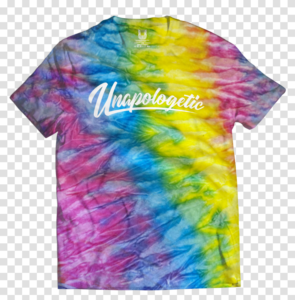 Unapologetic Tye Dye Skittles Short Sleeve, Clothing, Apparel, T-Shirt Transparent Png