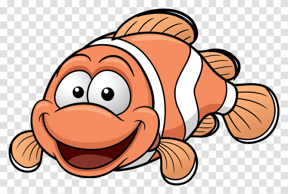 Unassisted Climb Out Of The Pool Clown Fish Cartoon, Animal, Goldfish Transparent Png