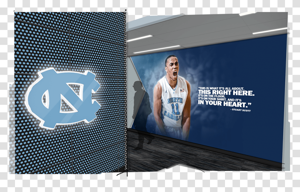 Unc Mens Basketball Facility For Basketball, Person, Monitor, People, Sport Transparent Png