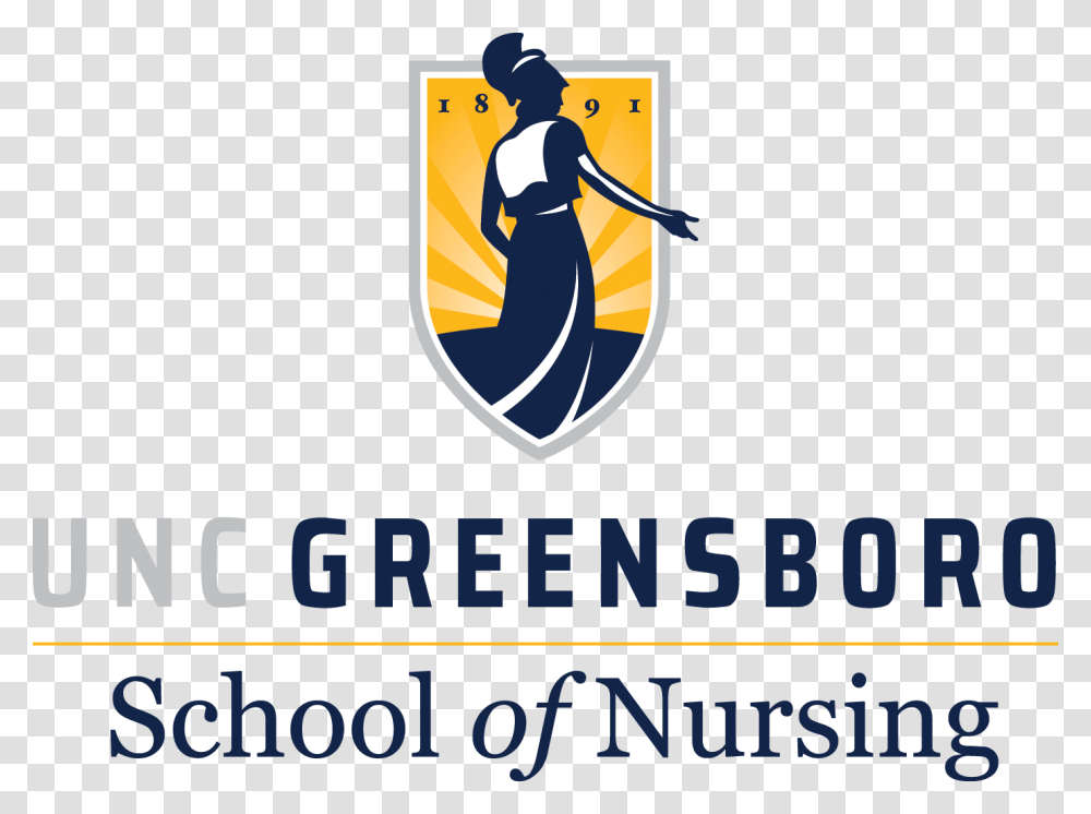 Uncg School Of Nursing, Logo, Trademark, Person Transparent Png