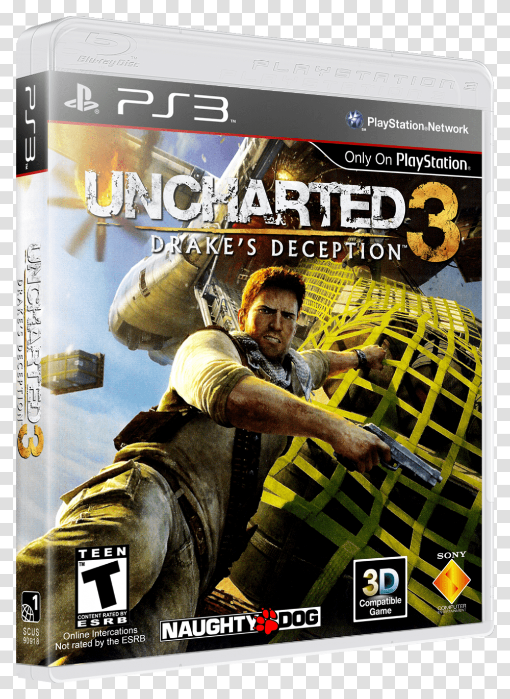 Uncharted 3 Game Of The Year Edition, Person, Human, Disk, Poster Transparent Png