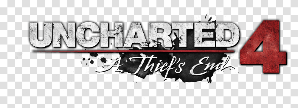 Uncharted 4 A Thief's End Logo, Alphabet, Word, Label Transparent Png