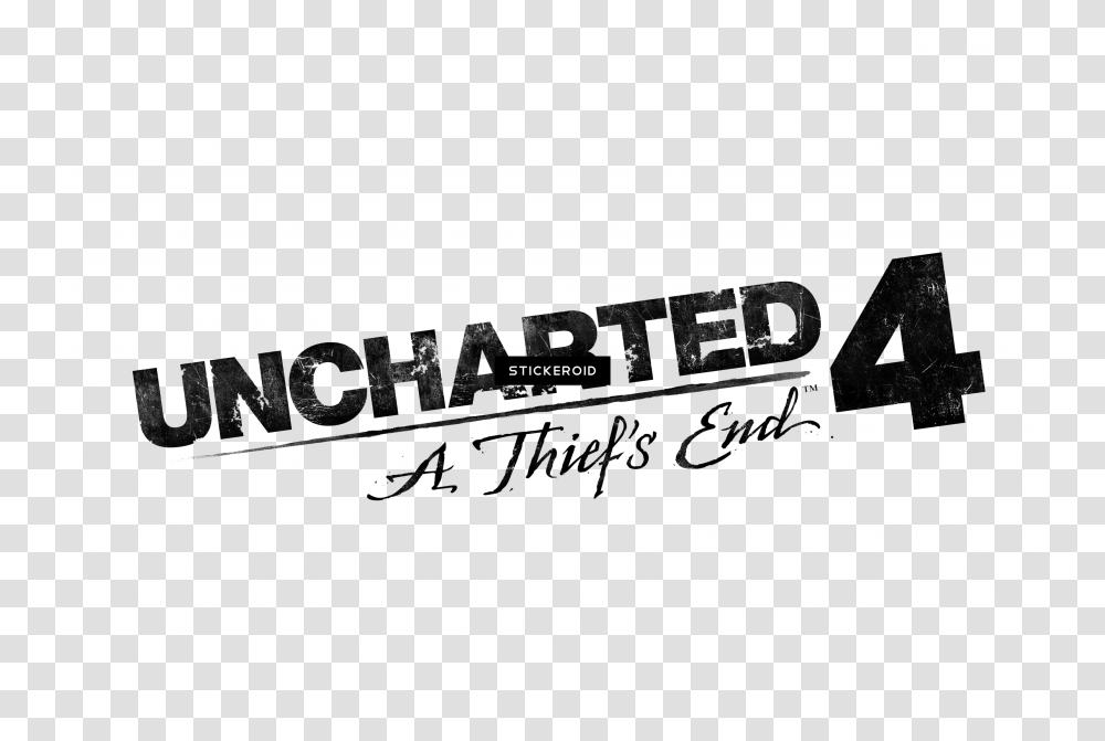 Uncharted 4 Wallpaper Logo Image Calligraphy, Word, Text, Team Sport, Clothing Transparent Png