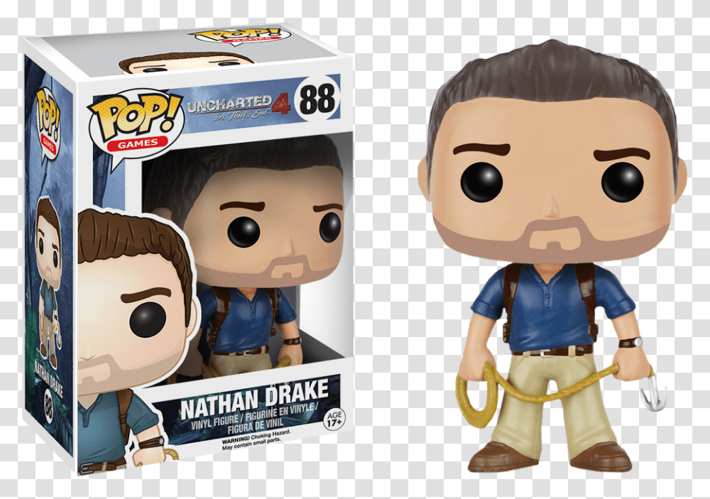 Uncharted Funko Pop, Person, Human, Figurine, Toy Transparent Png