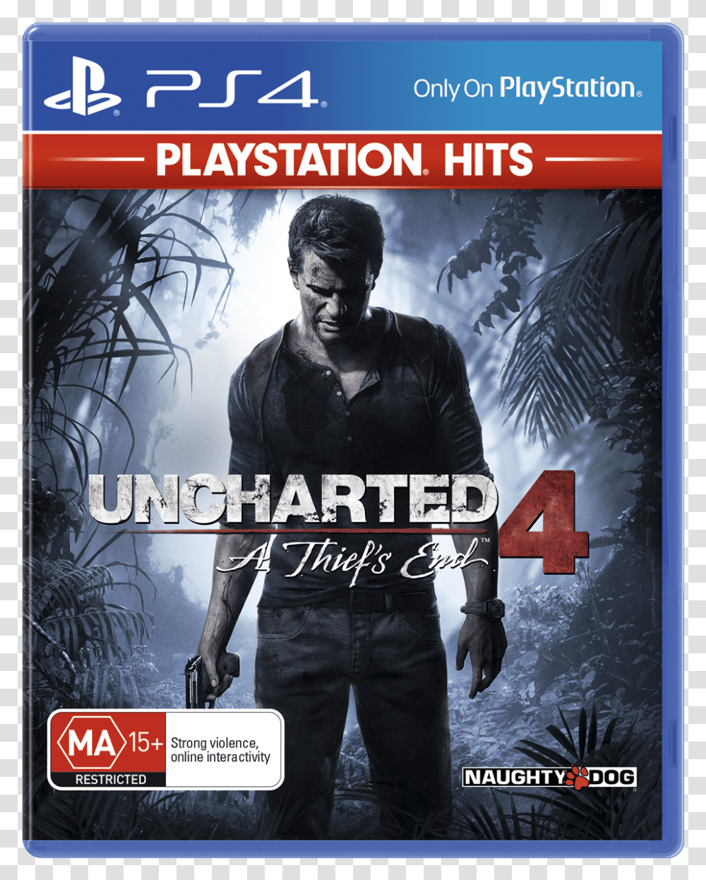 Uncharted Uncharted 4 Playstation Hits, Poster, Advertisement, Person, Flyer Transparent Png