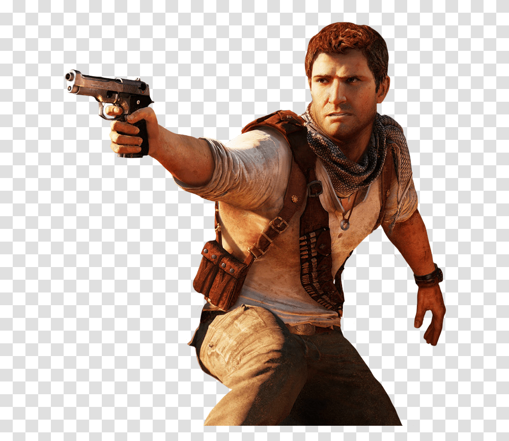 Uncharted, Weapon, Weaponry, Person, Human Transparent Png