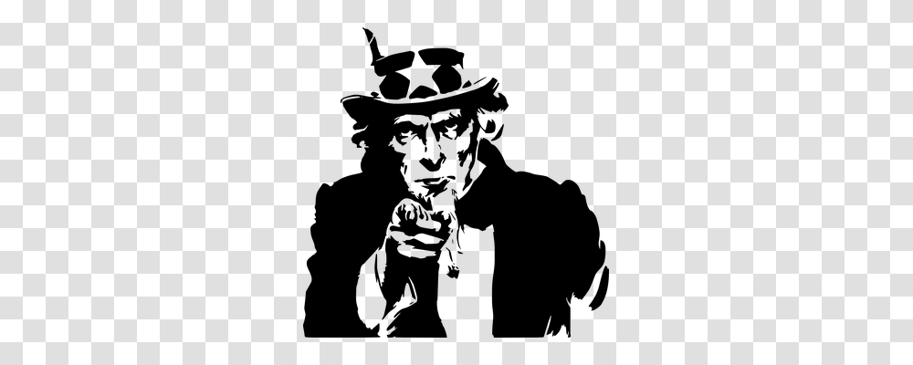 Uncle Sam Person, Silhouette, Lighting, Back Transparent Png